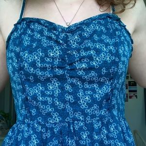 RARE urban outfitters blue printed dress